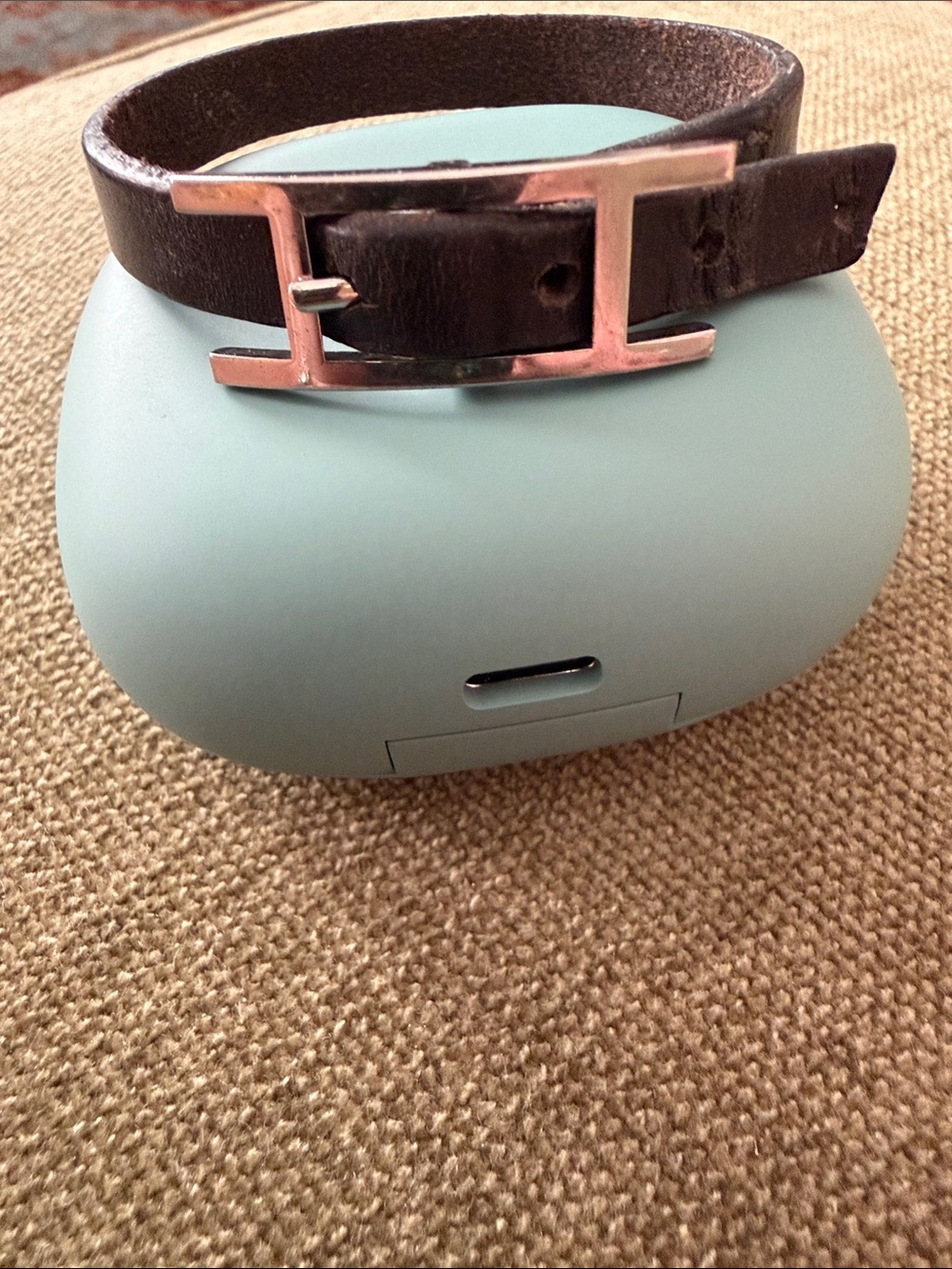 Hermes leather bracelet
